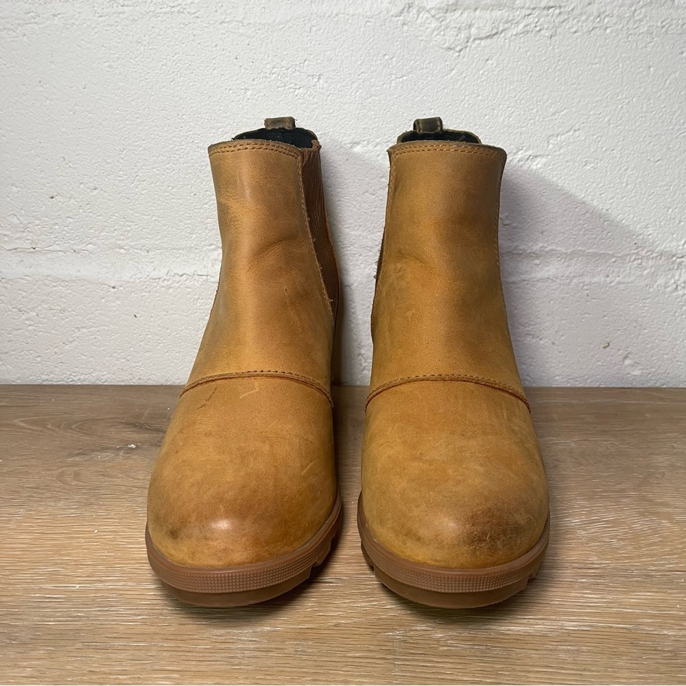 SOREL | Joan of Artic Wedge II Chelsea Boot | Camel Brown | Size 6.5 - Picture 2 of 9